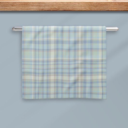 Moderne Tartan Plaid Figarations keukenhanddoek