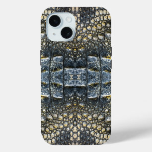 Moderne Taupe Croc lederen textuur