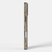 Moderne Taupe Croc lederen textuur Case-Mate iPhone Case (Achterkant / Rechts)