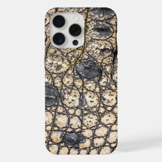 Moderne Taupe Croc lederen textuur iPhone 15 Pro Max Hoesje