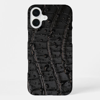 Moderne Taupe Krokodillenleer Textuur iPhone 16 Plus Hoesje