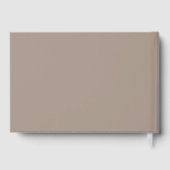 Moderne Taupe minimaliste Mariage d'huile or (Verso)