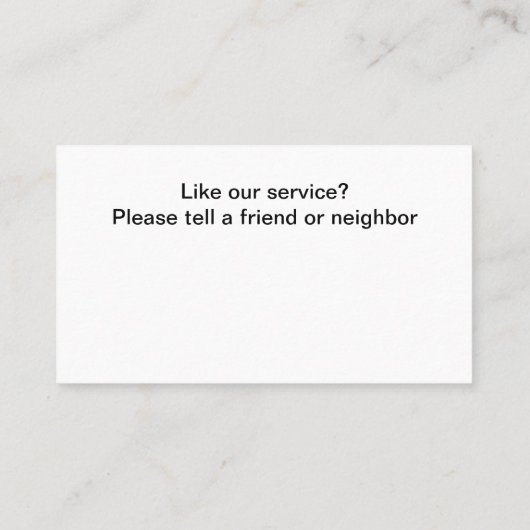 Moderne taxichauffeur City Cab Service Visitekaartje (Achterkant)