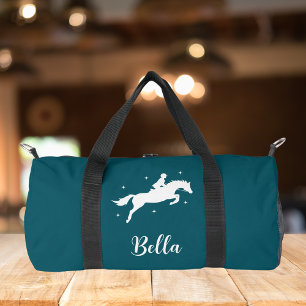 Moderne Teal Paardrijden Equestrian Plunjezak