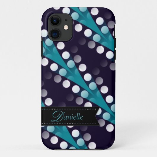 Moderne Teal Tribal patroon iPhone 5 Case-mate Case (Achterkant)