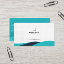Moderne Teal Zwart Golf Corporate Sjabloon