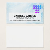 Moderne technische Logo | Computerachtergrond Visitekaartje (Voorkant /achterkant)