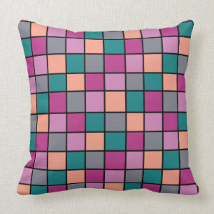 Moderne tegels Patroon 5 kleuren Kussen