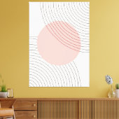 Moderne tekenstijlcanvas afdrukken (Insitu (Woonkamer))