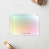 Moderne tekst handschrift handschrift Sjabloon han (Voorkant / Achterkant in situ)