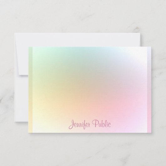 Moderne tekst handschrift handschrift Sjabloon han (Achterkant)