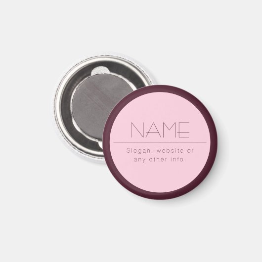 moderne tekst met rand magneet (Voorkant / Achterkant)