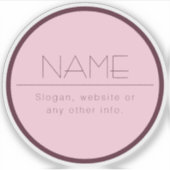  moderne tekst met rand sticker (Voorkant)