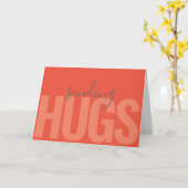 Moderne tekst Oranje Knuffels Sturen Denk Aan Jou Kaart (Gele Bloem)