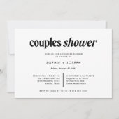 Moderne tekst | Zwart-wit douches Kaart (Voorkant)