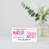 Moderne tekstspeler visitekaartje (Staand voorkant)