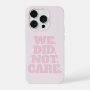 Moderne tekstverklaring Typografie Roze Tekst iPhone 15 Pro Hoesje