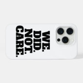 Moderne tekstverklaring | Typografie Witte Tekst iPhone Hoesje (Achterkant horizontaal)