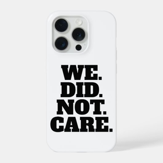 Moderne tekstverklaring | Typografie Witte Tekst iPhone Hoesje (Achterkant)
