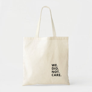 Moderne tekstverklaring Typografie Witte Tekst Tote Bag