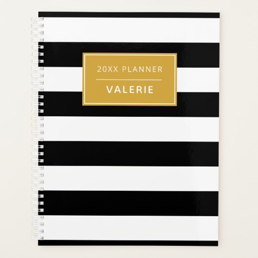 Moderne tendance Blancs Noir Blancs Nom personnali (Devant)