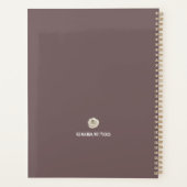 Moderne tendance Gold Agenda Planner 2024 (Dos)