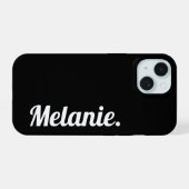 Moderne tendance Noir Blanc (Verso Horizontal)