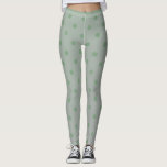 Moderne tendance Pastel Green Polka Dot Leggings<br><div class="desc">Les Leggings à la Pointe Vert Pastel tendance font partie de notre collection Printemps 2022 de leggings,  conçue pour inspirer et invoquer la nature pour créer une superbe piste à la recherche de n'importe quel budget.</div>