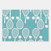 Moderne Tennis Racket Wrapping Paper Sheets (Voorkant 3)