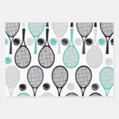 Moderne Tennis Racket Wrapping Paper Sheets (Voorkant)