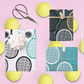 Moderne Tennis Racket Wrapping Paper Sheets