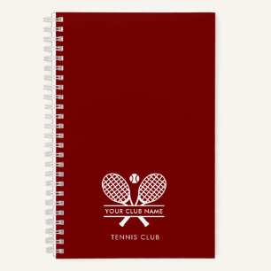 Moderne Tennisclub Naam Team Coach Notitieboek