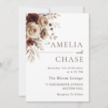 Moderne Terracotta Boheemse Bloem Bruiloft