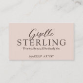 Moderne Terracotta Boho Script Elegante QR-code Visitekaartje (Voorkant)