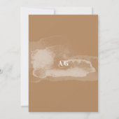 Moderne Terracotta Calligrafie Script Foto Save The Date (Achterkant)