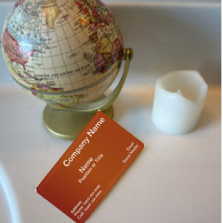 Moderne terracotta | Minimalistisch professioneel Visitekaartje