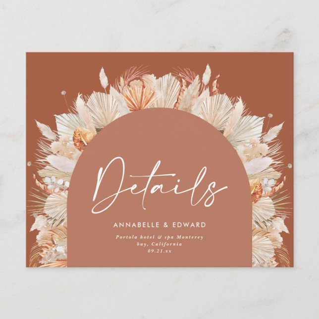 Moderne terracotta pampas (Voorkant)