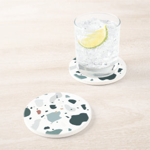 Moderne Terrazzo Patroon – Abstracte Midden Eeuw Z Zandsteen Onderzetter