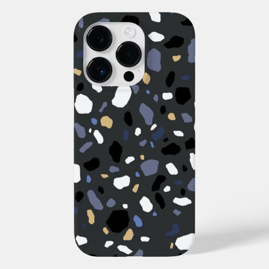 Moderne Terrazzo Stenen Textuur Patroon Case-Mate iPhone Case (Achterkant)