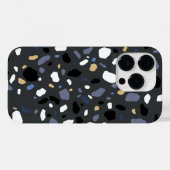 Moderne Terrazzo Stenen Textuur Patroon Case-Mate iPhone Case (Achterkant (horizontaal))