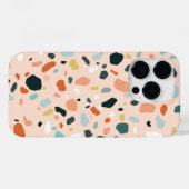 Moderne Terrazzo Stenen Textuur Patroon Case-Mate iPhone Case (Achterkant (horizontaal))
