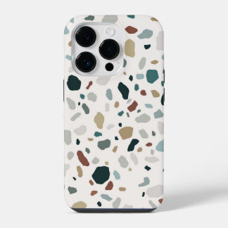 Moderne Terrazzo Stenen Textuur Patroon iPhone 14 Plus Hoesje