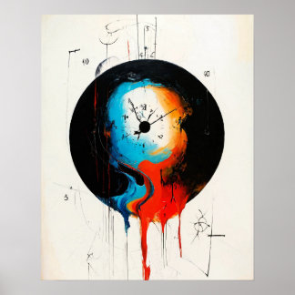 moderne textiel hangers gemaakt met behulp van AI Poster