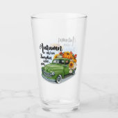 Moderne Thanksgiving Mooi Herfst Collectie Glas (Voorkant)