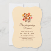 Moderne Thanksgiving van het pompoenventilator Kaart (Voorkant)