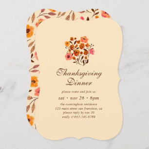 Moderne Thanksgiving van het pompoenventilator Kaart