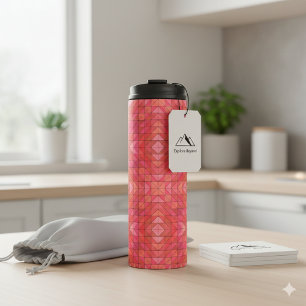 Moderne Thermische Tumbler met Vetgedrukte Rode Dr Thermosbeker