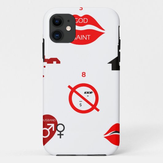 moderne tien geboden Case-Mate iPhone case (Achterkant)