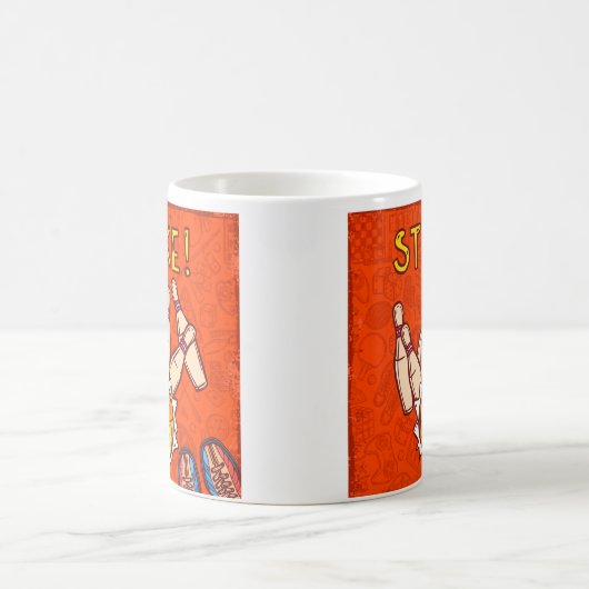 Moderne tien-pins bowlingsport koffiemok (Center)