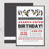 Moderne Tiger Eyes Verjaardag Uitnodiging (Voorkant / Achterkant)